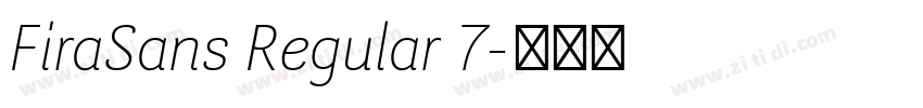 FiraSans Regular 7字体转换